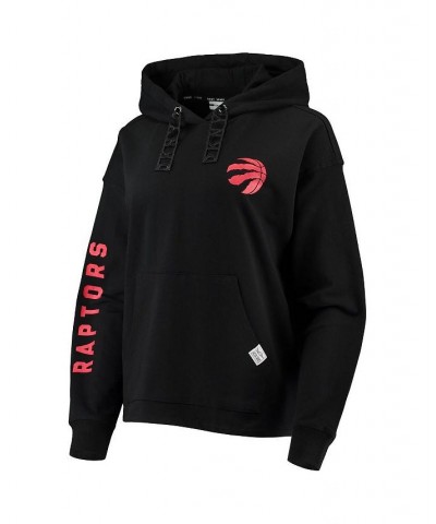 Women's Black Toronto Raptors Staci Pullover Hoodie Black $32.76 Sweatshirts