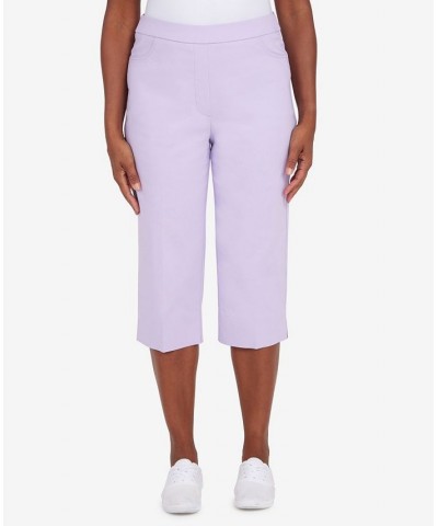 Missy Women's Classics S2 Allure Clam Digger Capri Pants Purple $27.97 Pants