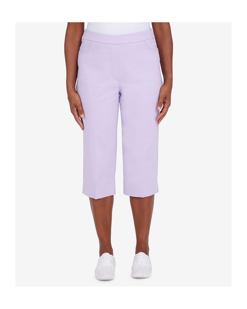 Missy Women's Classics S2 Allure Clam Digger Capri Pants Purple $27.97 Pants