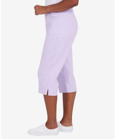 Missy Women's Classics S2 Allure Clam Digger Capri Pants Purple $27.97 Pants