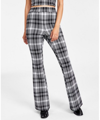 Women’s Plaid-Print Flare-Leg Pants Classic Plaid $23.31 Pants