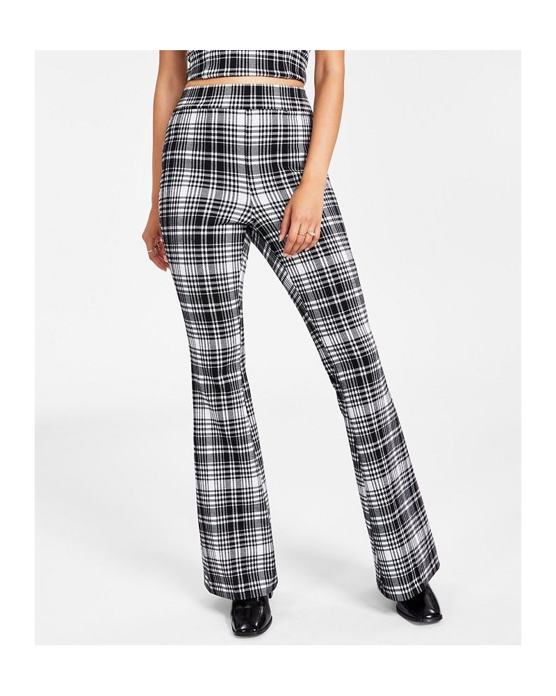 Women’s Plaid-Print Flare-Leg Pants Classic Plaid $23.31 Pants