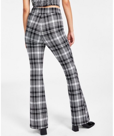 Women’s Plaid-Print Flare-Leg Pants Classic Plaid $23.31 Pants