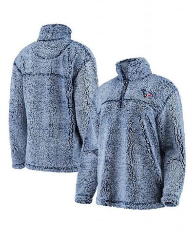 Women's Gray Houston Texans Sherpa Quarter-Zip Pullover Jacket Gray $35.04 Jackets