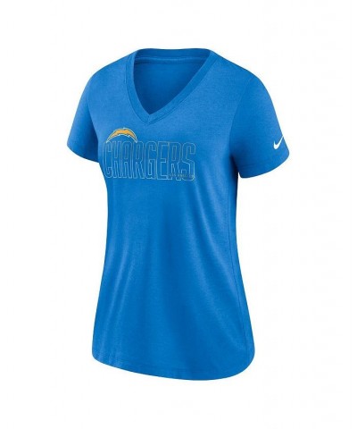 Women's Heathered Powder Blue Los Angeles Chargers Lock Up Tri-Blend V-Neck T-shirt Heathered Powder Blue $20.25 Tops