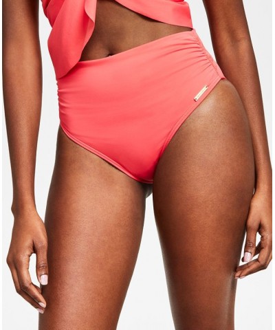 Women's Wrap Bikini Top & High-Waist Bottoms Watermelon $41.36 Swimsuits