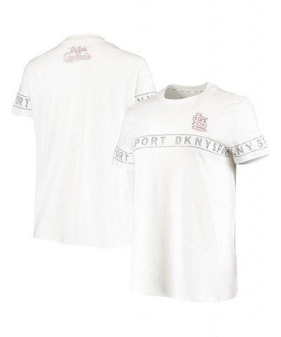 Women's White St. Louis Cardinals The Abby Sporty T-shirt White $27.00 Tops