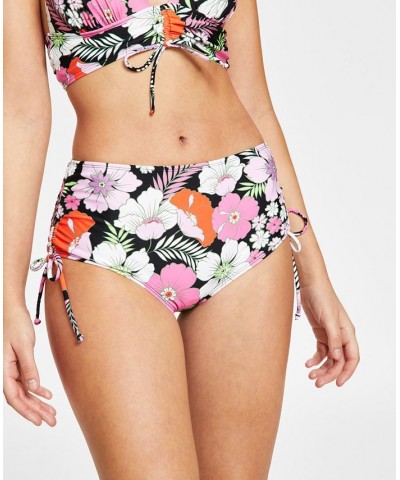 Juniors' Convertible Floral-Print Bikini Top & Hipster Bottoms In The Groove Black Multi $17.84 Swimsuits