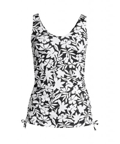 Women's DD-Cup Adjustable V-neck Underwire Tankini Swimsuit Top Adjustable Straps Black havana floral $40.90 Swimsuits