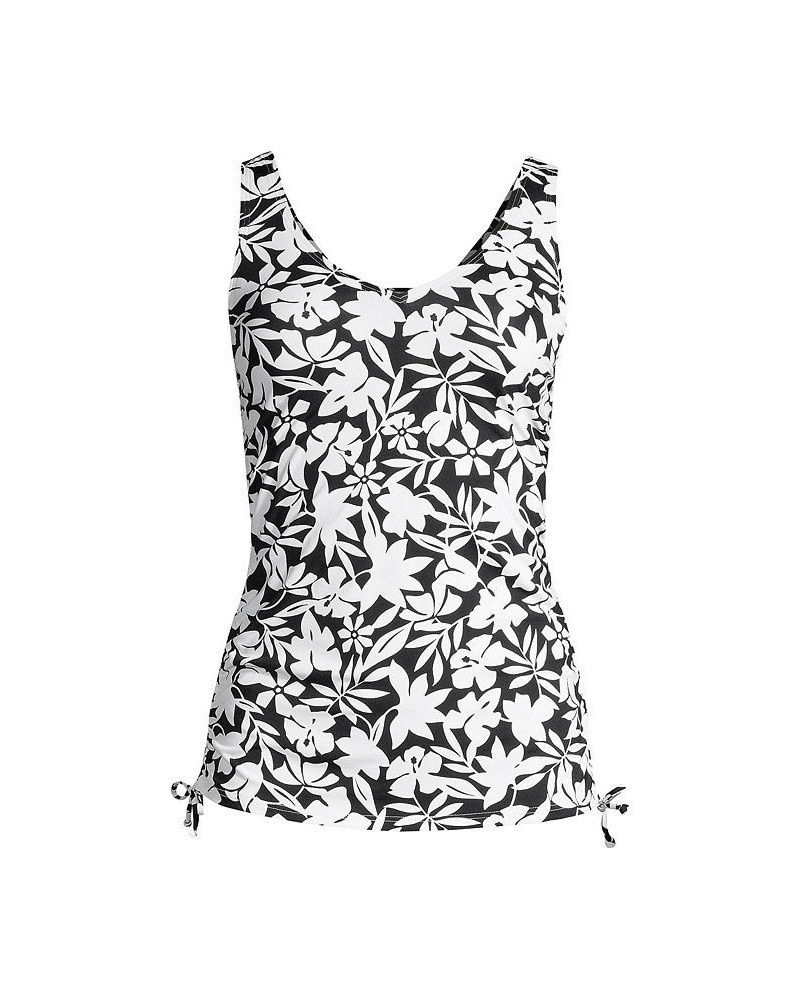 Women's DD-Cup Adjustable V-neck Underwire Tankini Swimsuit Top Adjustable Straps Black havana floral $40.90 Swimsuits