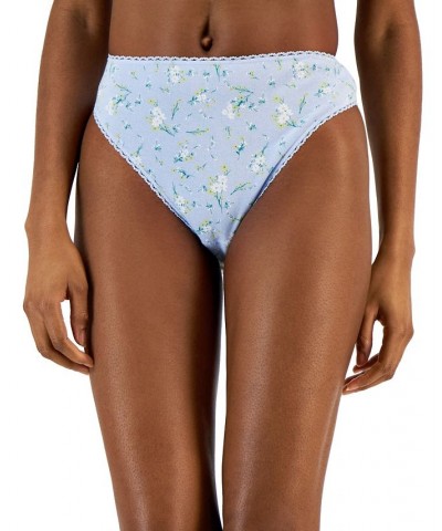 Everyday Cotton High-Cut Brief Underwear Tiny Flower $7.29 Panty