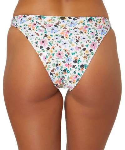 Juniors' Maggie Ditsy-Floral Printed Cheeky Bikini Bottoms Multi Color $28.05 Swimsuits