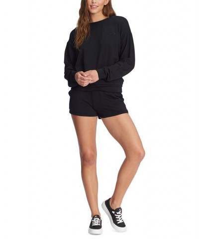 Juniors' Surfing by Moonlight Crewneck Lounge Top Anthracite $34.80 Sweatshirts