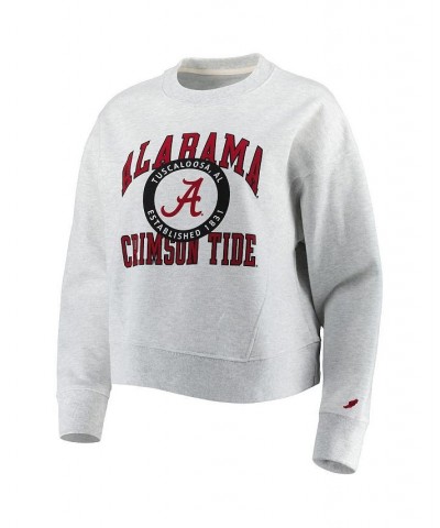 Women's Ash Alabama Crimson Tide Boxy Sweatshirt Ash $35.69 Sweatshirts