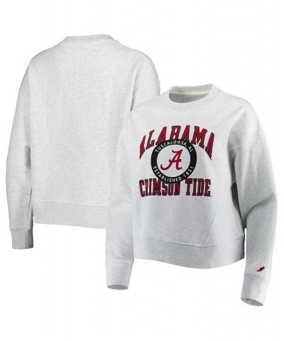 Women's Ash Alabama Crimson Tide Boxy Sweatshirt Ash $35.69 Sweatshirts