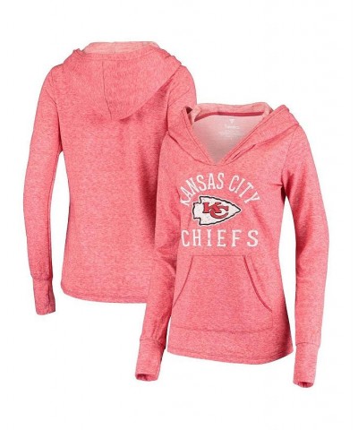 Women's Red Kansas City Chiefs Doubleface Slub Pullover Hoodie Red $44.19 Sweatshirts