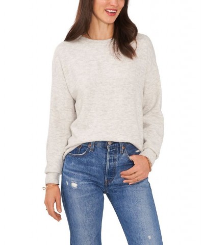 Women's Long Sleeve Cozy Wrap Sweater Ivory/Cream $34.24 Sweaters