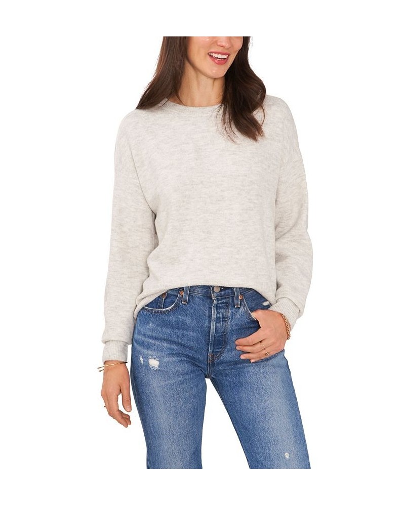 Women's Long Sleeve Cozy Wrap Sweater Ivory/Cream $34.24 Sweaters