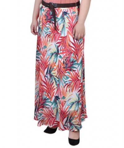 Plus Size Chiffon Maxi Skirt Cloud Dancer $17.04 Skirts