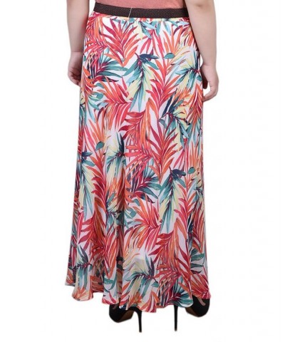 Plus Size Chiffon Maxi Skirt Cloud Dancer $17.04 Skirts