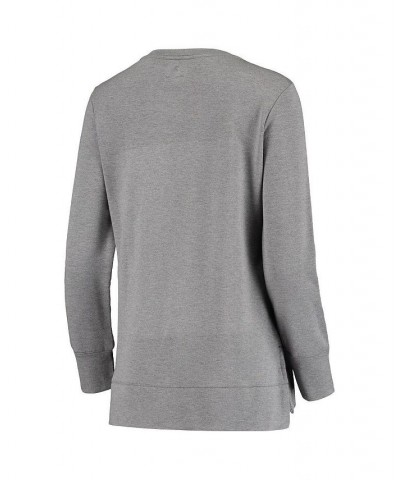 Women's Branded Heathered Gray Chicago Bulls Versalux Triumph Crew Neck Sweatshirt Gray $41.24 Sweatshirts