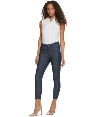 Women's Denim Skinny Ankle Pants Navy $24.90 Jeans