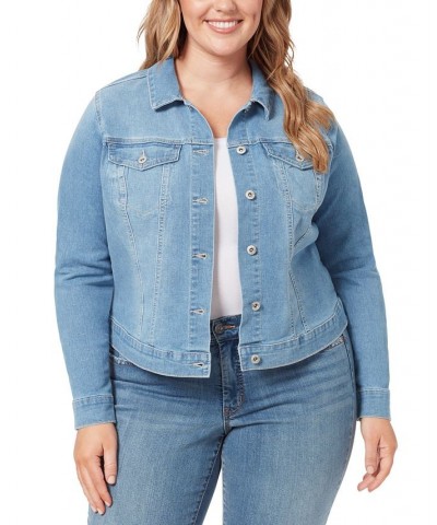 Trendy Plus Size Pixie Long Sleeve Denim Jacket Go Steady $23.39 Jackets