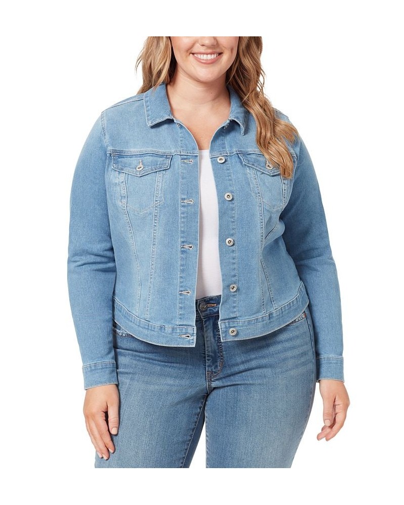 Trendy Plus Size Pixie Long Sleeve Denim Jacket Go Steady $23.39 Jackets