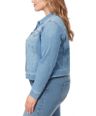 Trendy Plus Size Pixie Long Sleeve Denim Jacket Go Steady $23.39 Jackets