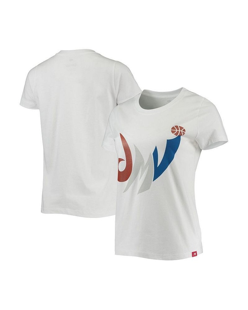 Women's White Washington Wizards Cabo T-shirt White $27.55 Tops