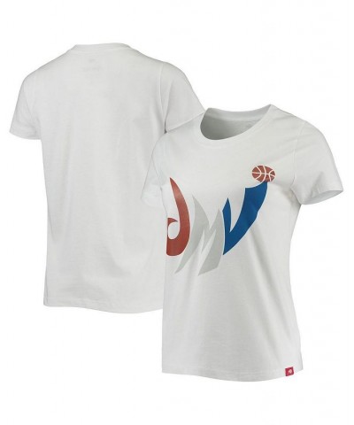 Women's White Washington Wizards Cabo T-shirt White $27.55 Tops