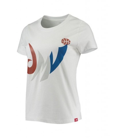 Women's White Washington Wizards Cabo T-shirt White $27.55 Tops