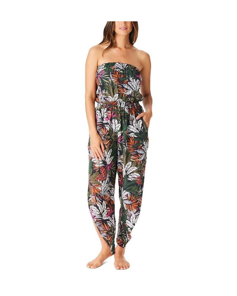 Women's La Planta Tube Jumpsuit Multi Tropical $48.02 Swimsuits