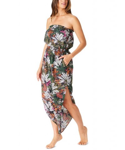 Women's La Planta Tube Jumpsuit Multi Tropical $48.02 Swimsuits