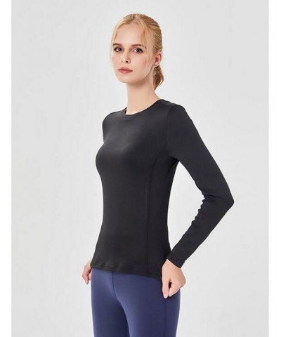 Miracle Mile Long Sleeve Top for Women Onyx $25.44 Tops