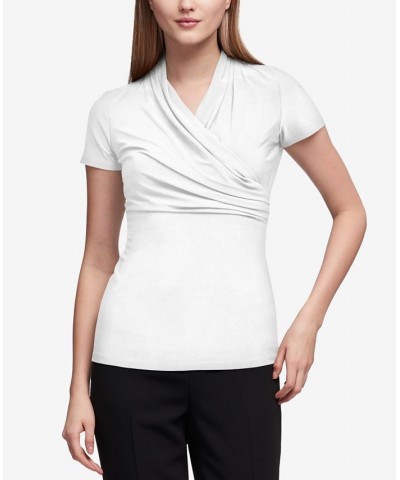 Ruched Top White $30.09 Tops