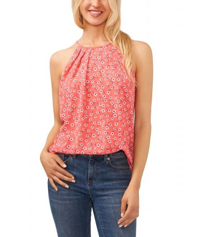 Women's Floral Halter Top Red $41.87 Tops