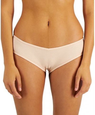 Women's Ribbed Hipster Underwear Tan/Beige $8.40 Panty