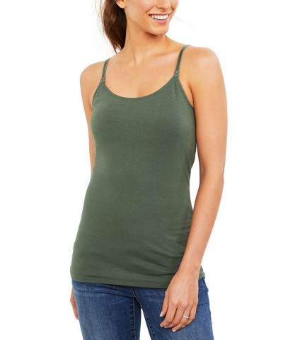 Maternity Nursing Camisole Green $22.08 Tops