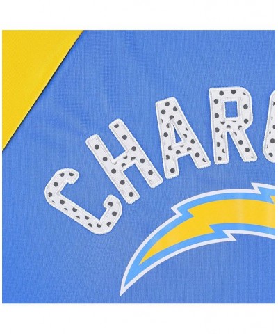 Women's Powder Blue Gold Los Angeles Chargers Confetti Raglan Full-Zip Track Jacket Powder Blue, Gold $32.12 Jackets