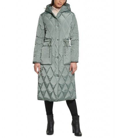 Women's Hooded Anorak Coat Sage $80.00 Coats