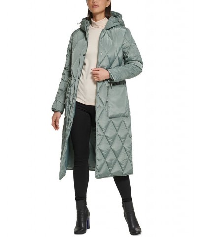 Women's Hooded Anorak Coat Sage $80.00 Coats