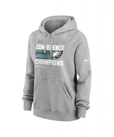 Women's Heather Gray Philadelphia Eagles 2022 NFC Champions Locker Room Trophy Collection Pullover Hoodie Heather Gray $41.40...