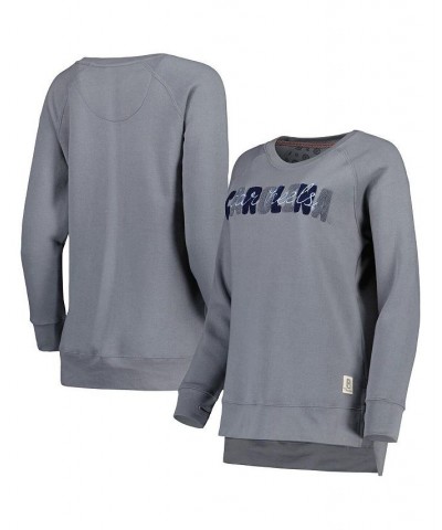 Women's Gray North Carolina Tar Heels Pinehurst Chenille Raglan Pullover Sweatshirt Gray $35.00 Sweatshirts