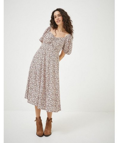 Tania Meadow Spring Midi Dress Lilac $45.80 Dresses