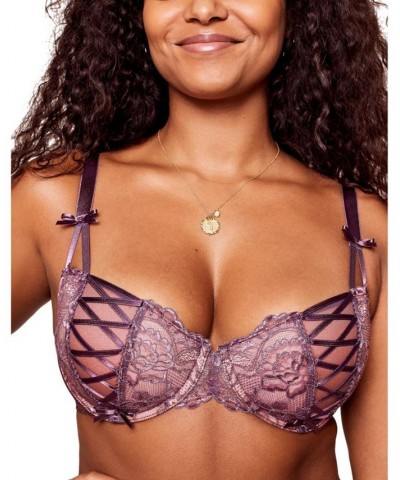 Enny Women's Plus-Size Contour Balconette Bra Purple $29.12 Bras