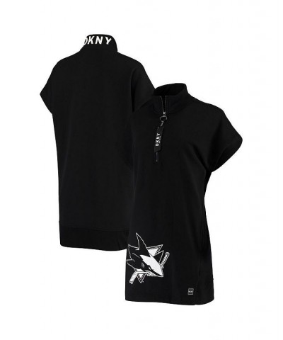 Women's Black San Jose Sharks Donna Dress Black $53.99 Dresses