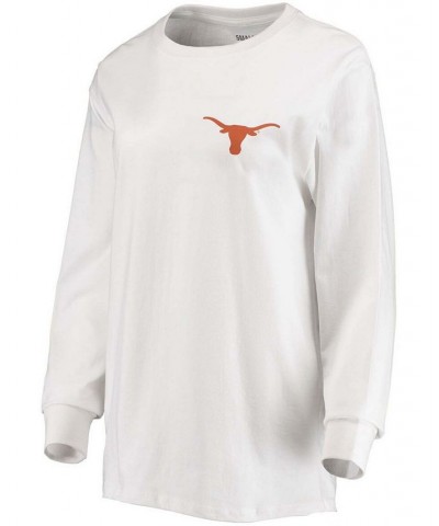 Women's White Texas Longhorns Traditions Pennant Long Sleeve T-shirt White $29.69 Tops