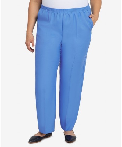 Plus Size Classic Fit Average Length Pull-on Pants Periwinkle $21.53 Pants