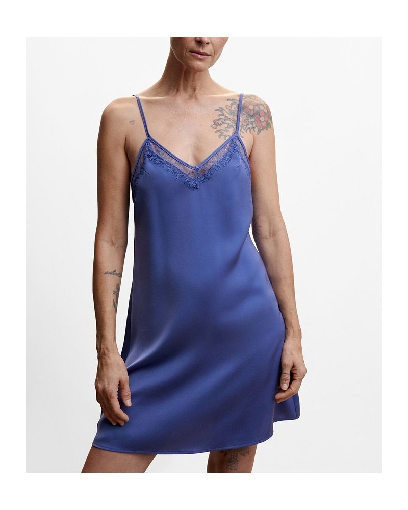 Women's Lace Camisole Dress Blue $34.79 Sleepwear